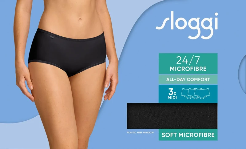 sloggi 24/7 Microfibre Midi C3P