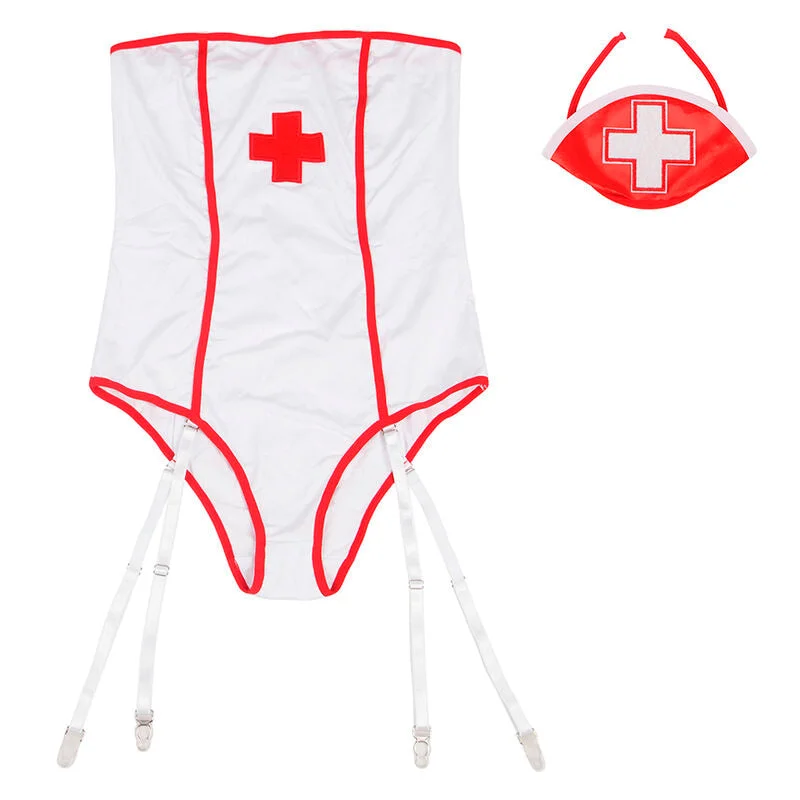 SUBBLIME - SEXY KRANKENSCHWESTERKOSTÜM MIT BODY