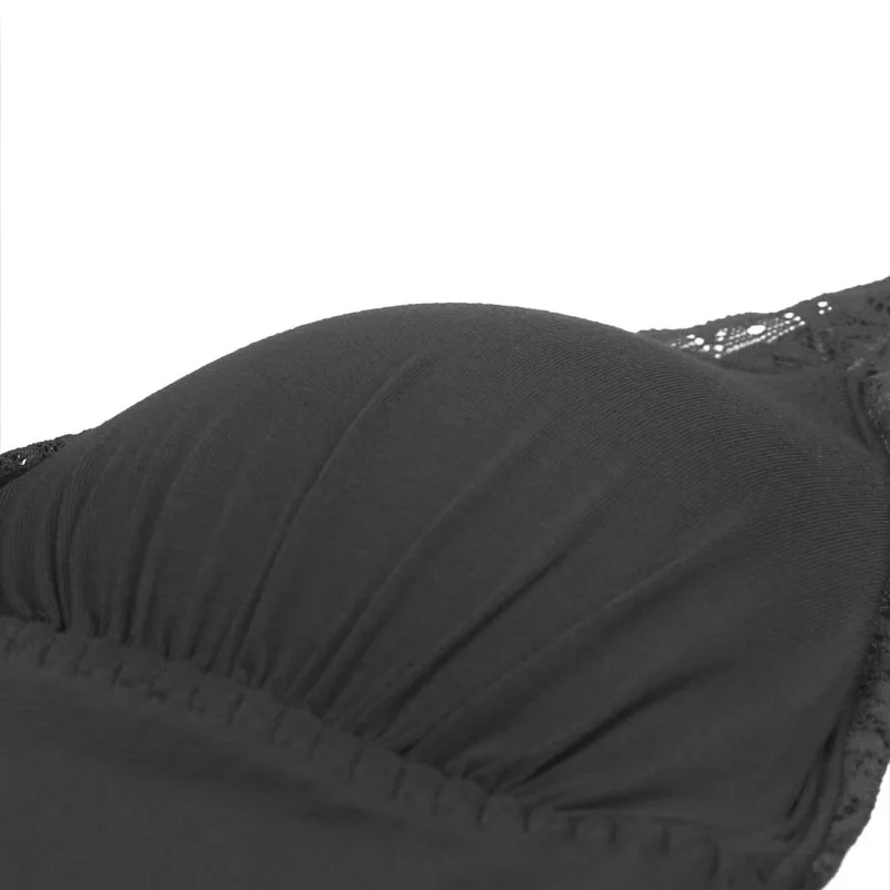 Blütenzauber Body – Eleganz - Schwarz L/XL