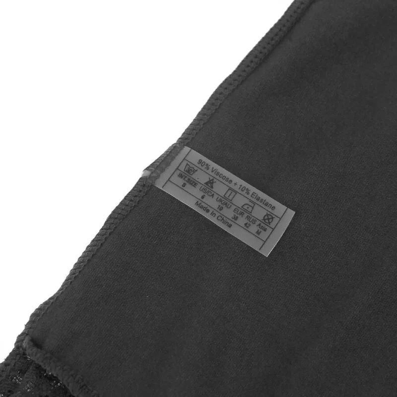 Blütenzauber Body – Eleganz - Schwarz L/XL