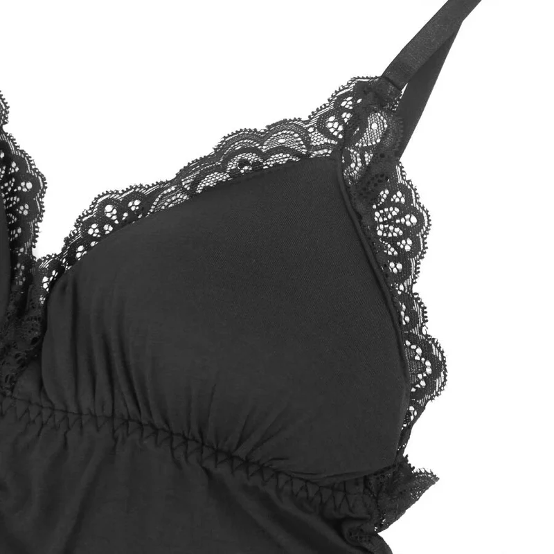 Blütenzauber Body – Eleganz - Schwarz L/XL