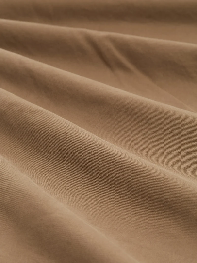 Slim Chino with belt, Honey Camel beige