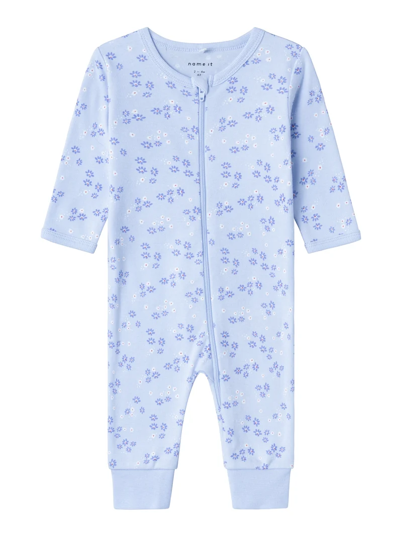 NBFNIGHTSUIT ZIP HALOGEN FLOWER