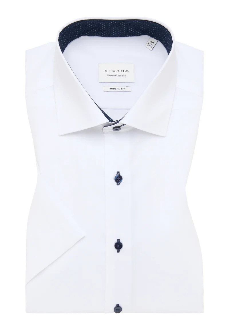 ETERNA KURZARM HEMD MODERN FIT PINPOINT