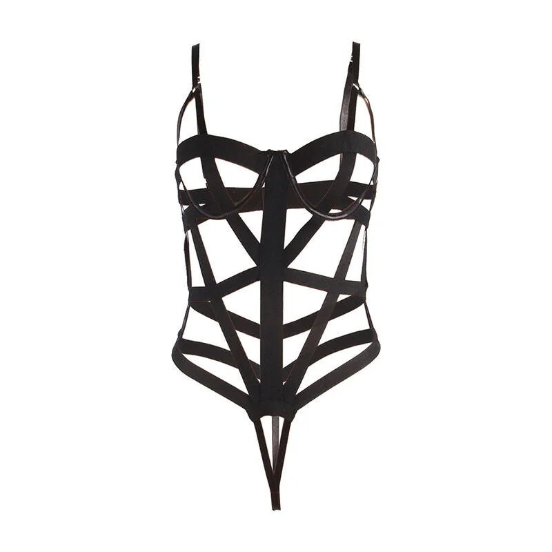SUBBLIME - Verführerisches Cut-Out Dessous in Schwarz