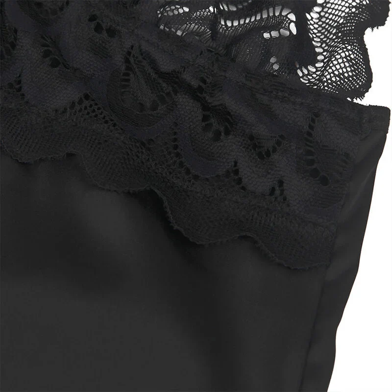 Verführerisches Babydoll mit Blumenprint – Schwarz, Sinnliche Eleganz