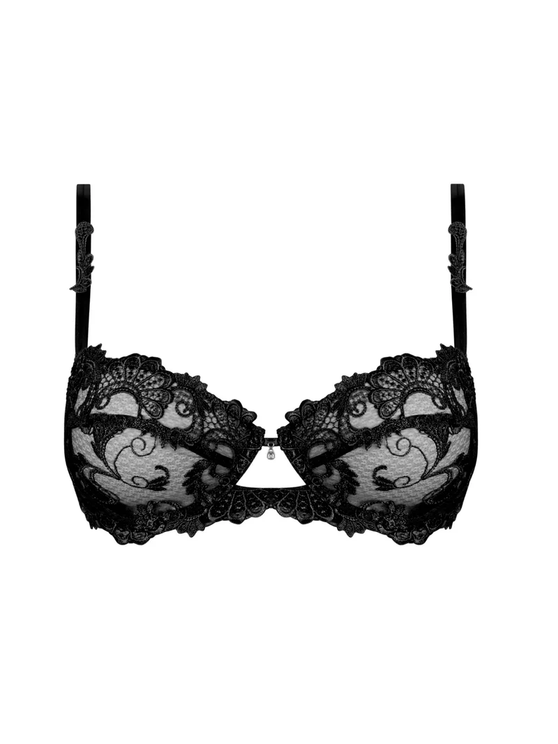 Lise Charmel – Dressing Floral Halbschalen-BH Noir