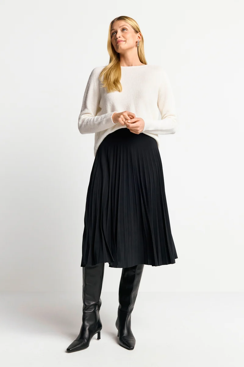 midi plissee skirt