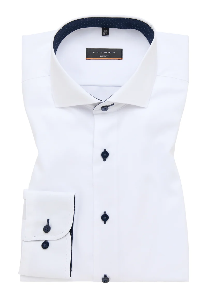 ETERNA LANGARM HEMD SLIM FIT PINPOINT