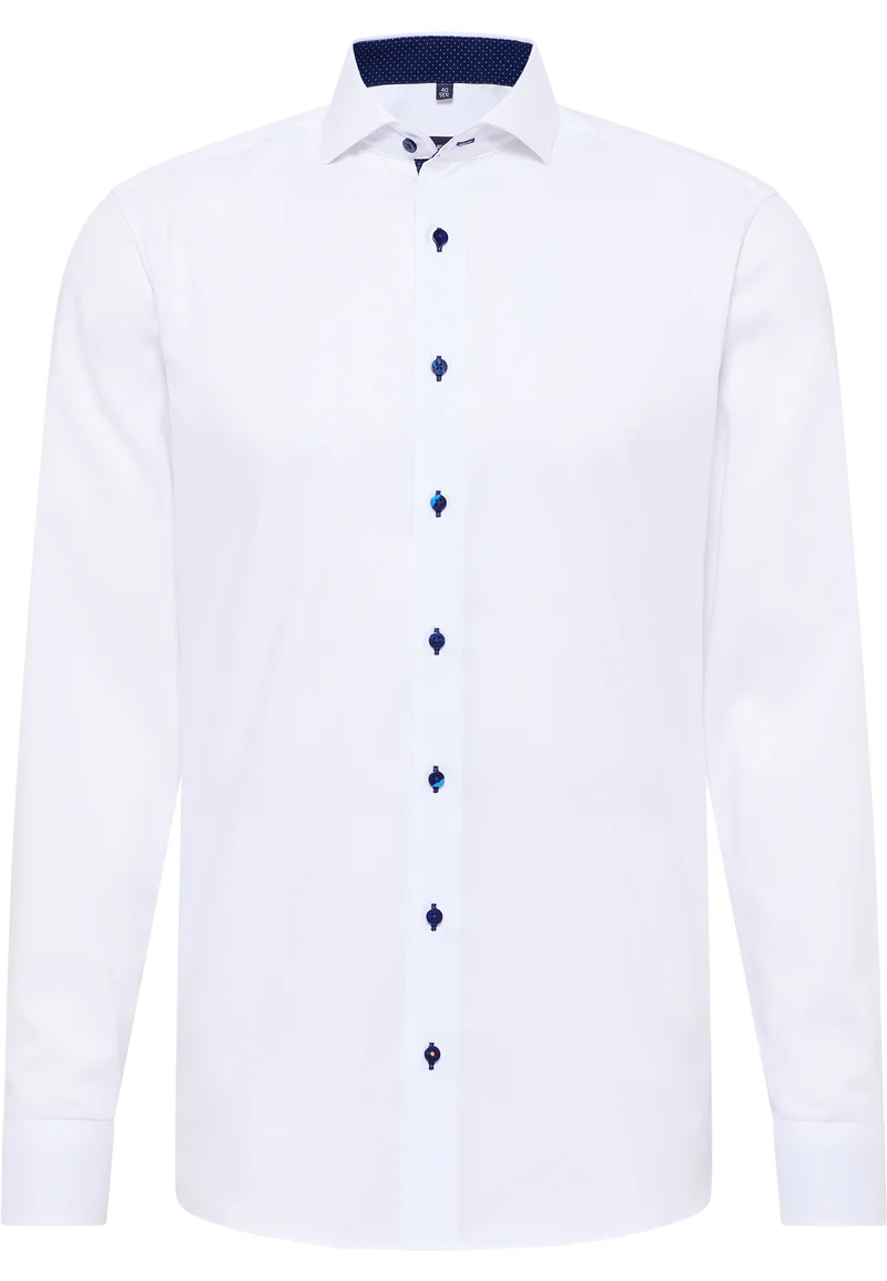 ETERNA LANGARM HEMD SLIM FIT PINPOINT