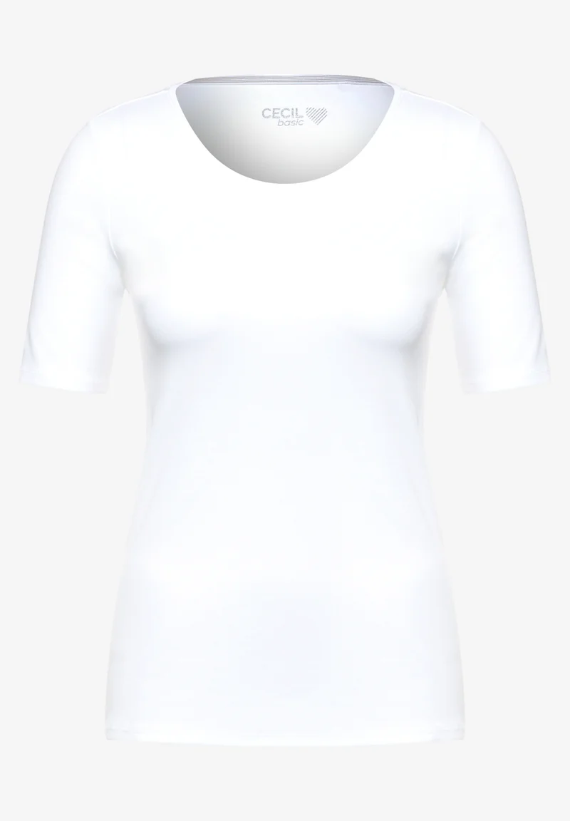 T-Shirt in Unifarbe