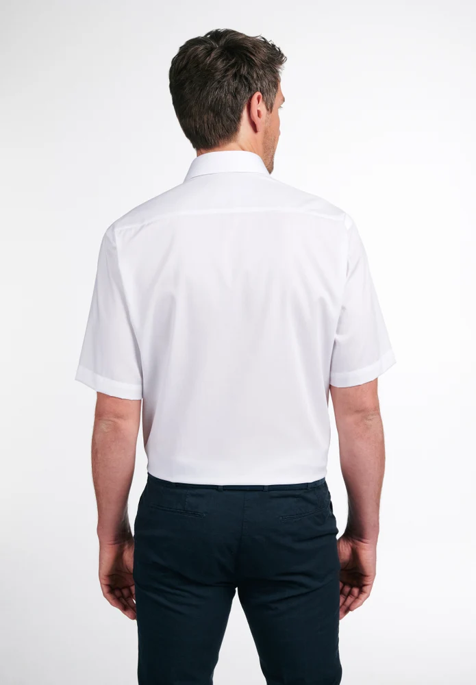 ETERNA unifarbenes Pinpoint Kurzarmhemd COMFORT FIT