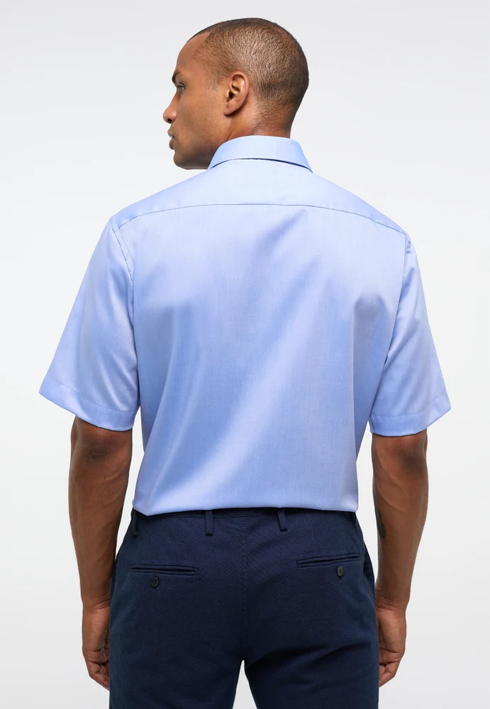 ETERNA unifarbenes Pinpoint Kurzarmhemd COMFORT FIT