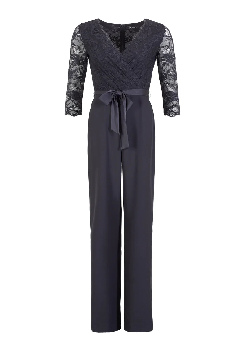 Jumpsuit aus Materialmix
