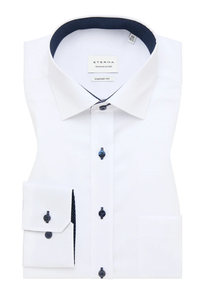 ETERNA LANGARM HEMD COMFORT FIT PINPOINT