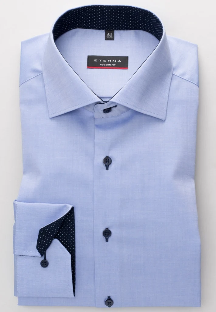 ETERNA LANGARM HEMD MODERN FIT PINPOINT