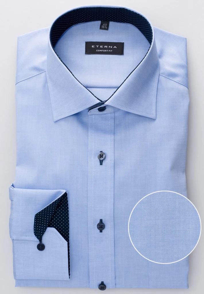 ETERNA LANGARM HEMD COMFORT FIT PINPOINT