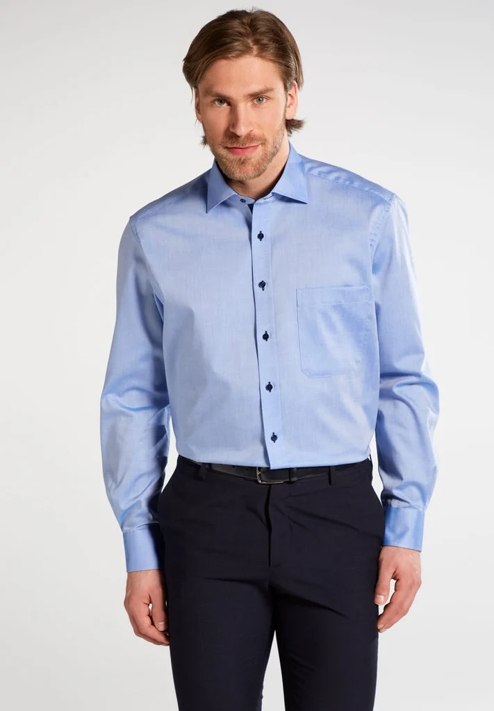 ETERNA LANGARM HEMD COMFORT FIT PINPOINT