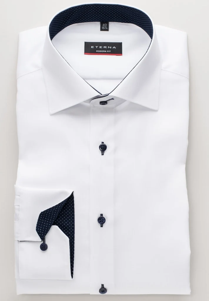 ETERNA LANGARM HEMD MODERN FIT PINPOINT