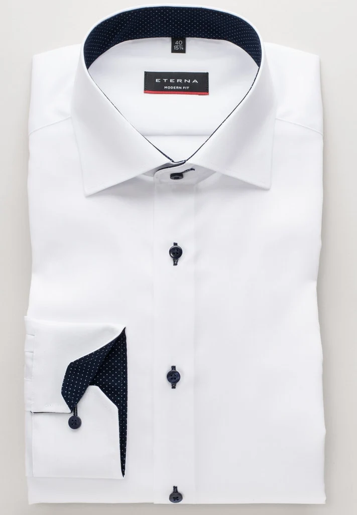 ETERNA LANGARM HEMD MODERN FIT PINPOINT