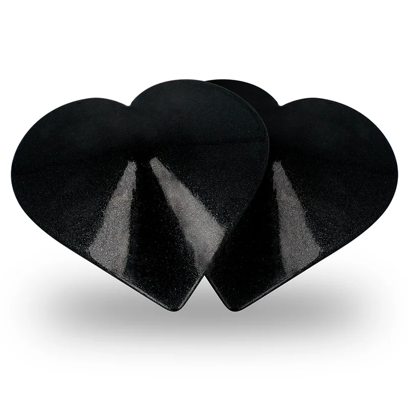 COQUETTE CHIC DESIRE - NIPPELCOVER MIT SCHWARZEN HERZEN