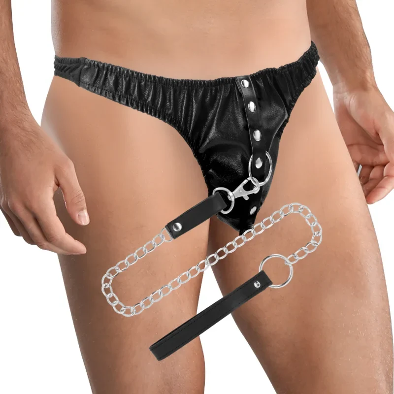 DARKNESS – Submission-Tanga mit Metallkette