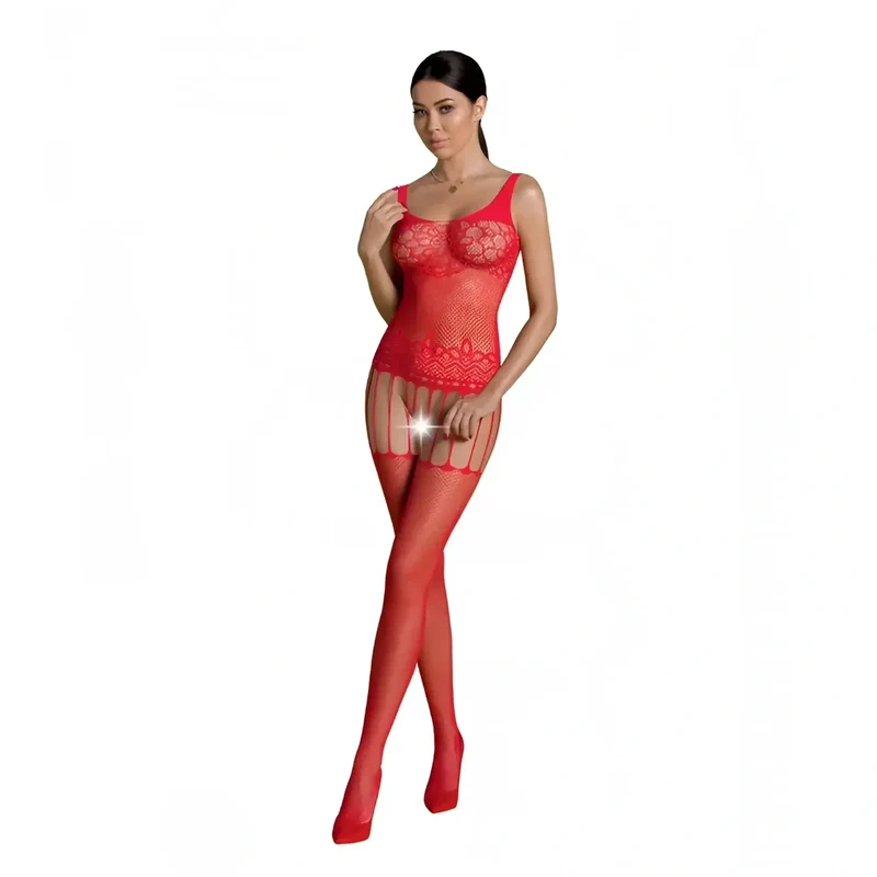 PASSION - ECO COLLECTION BODYSTOCKING ECO BS001 ROT
