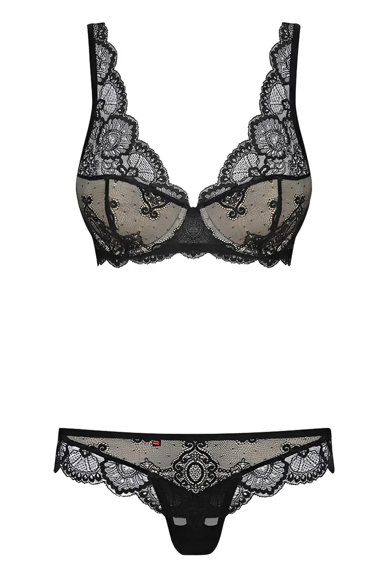OBSESSIVE – 853-SET-1 Dessous-Set BH & String mit Unterfütterung