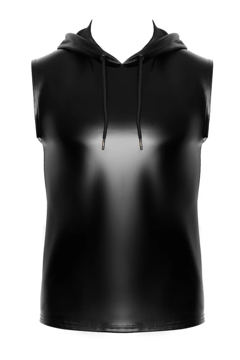 ärmelloses Kapuzenshirt H081 von Noir Handmade Chaos Collection