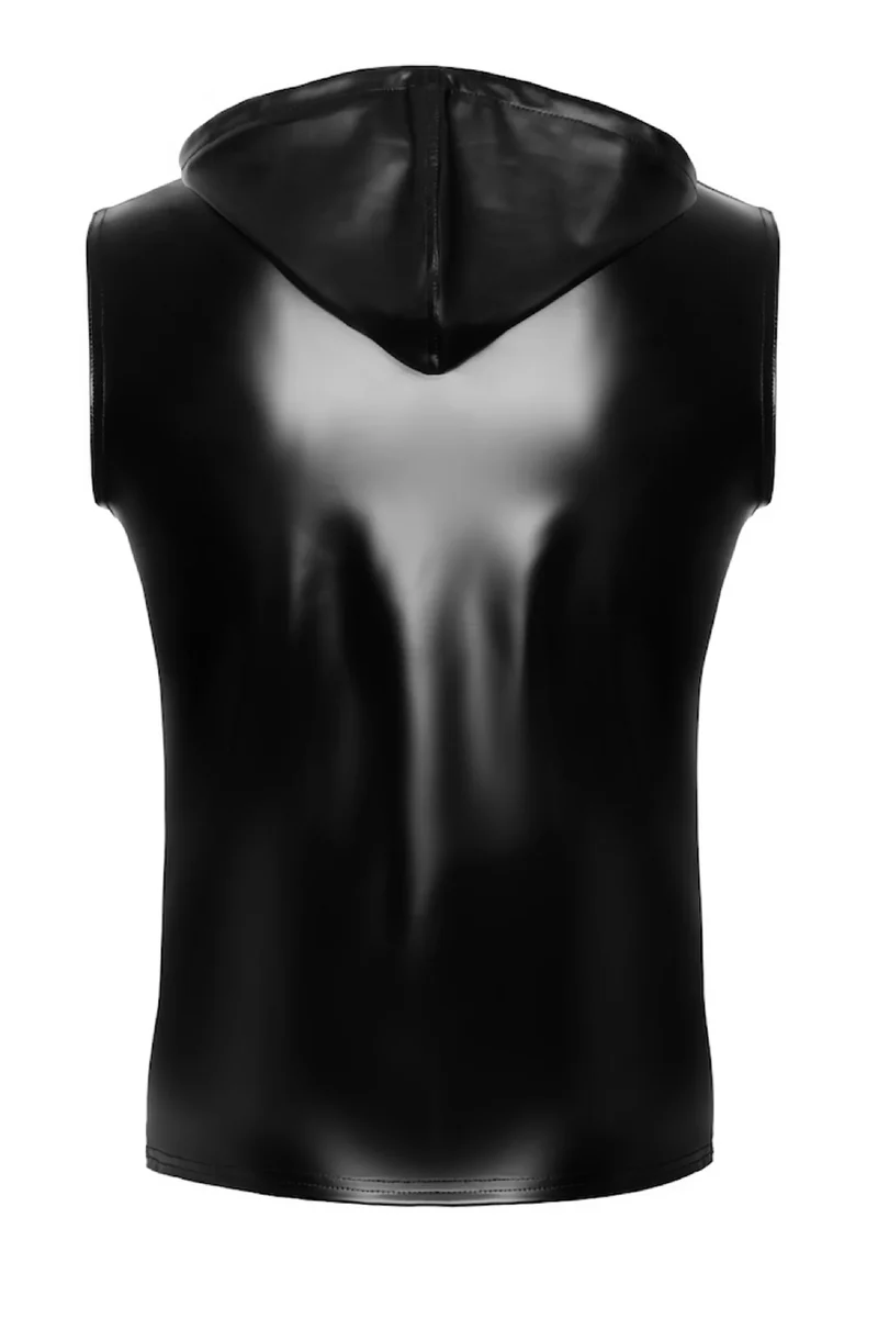 ärmelloses Kapuzenshirt H081 von Noir Handmade Chaos Collection
