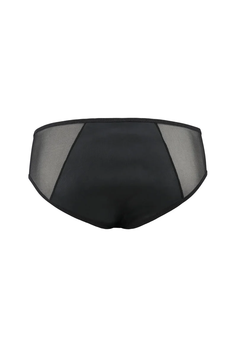 Passion Menswear - Stilvoller Herren Slip in Kunstleder & Netz Optik