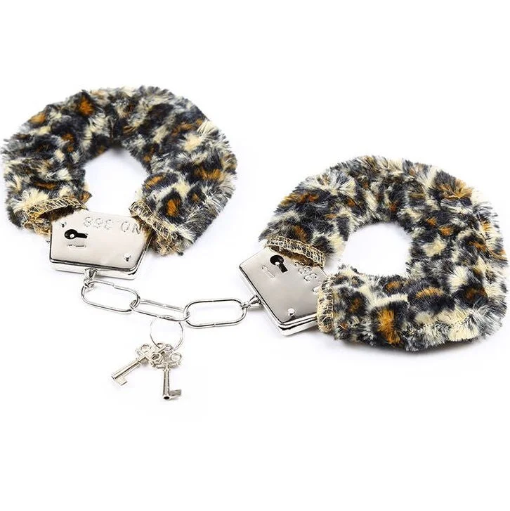 OHMAMA FETISH - SAMT FURLINED METALL HANDGELENK-MANSCHETTEN