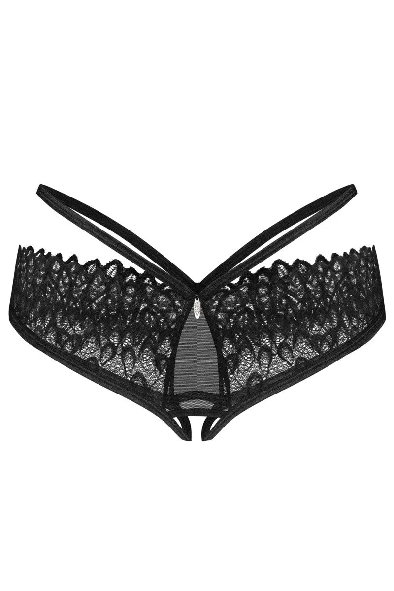 OBSESSIVE – Donarella Slip ouvert mit Stickerei