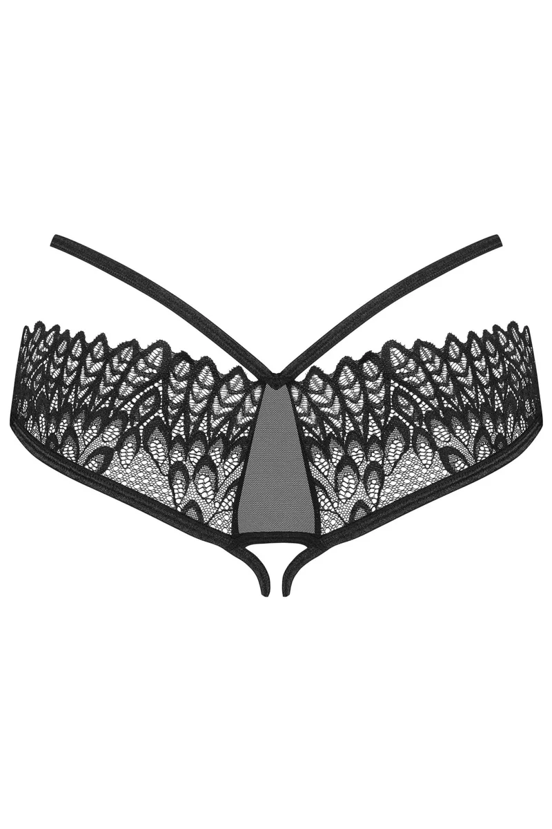 OBSESSIVE – Donarella Slip ouvert mit Stickerei