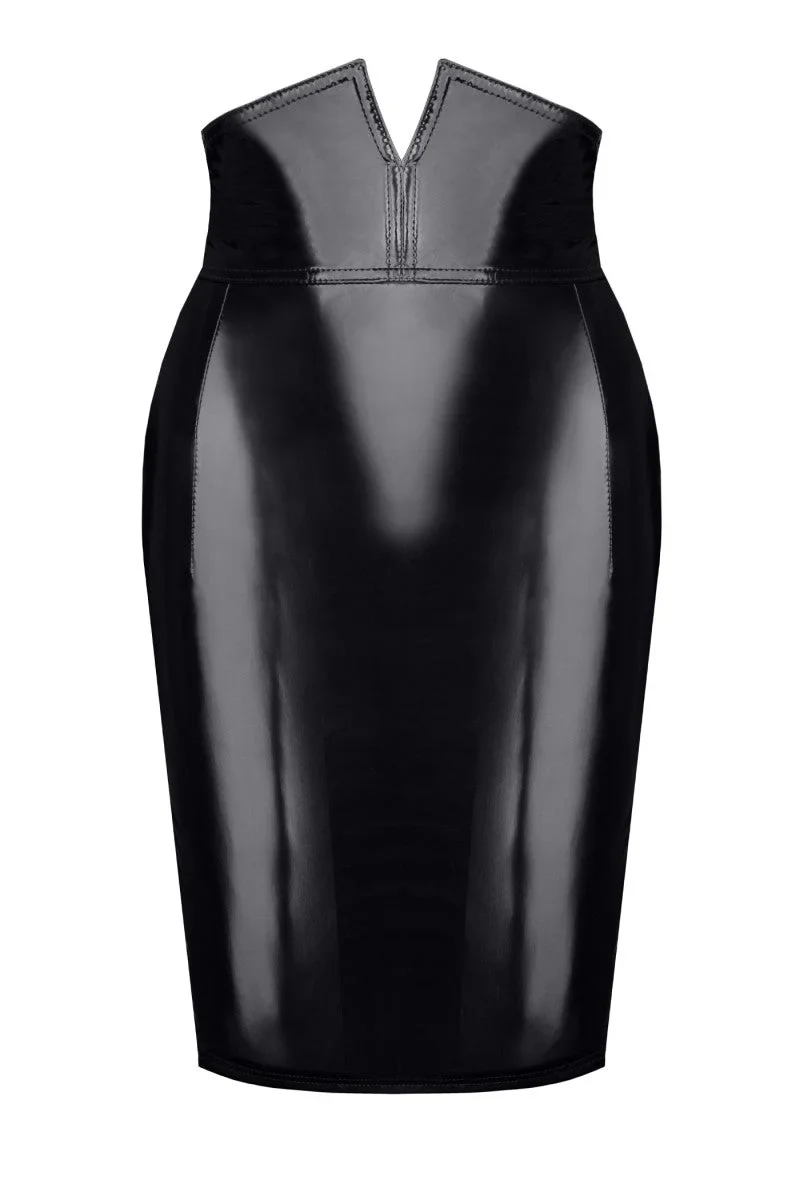 schwarzer Damen-Rock TDFinija001 von Demoniq Total Domination Collection
