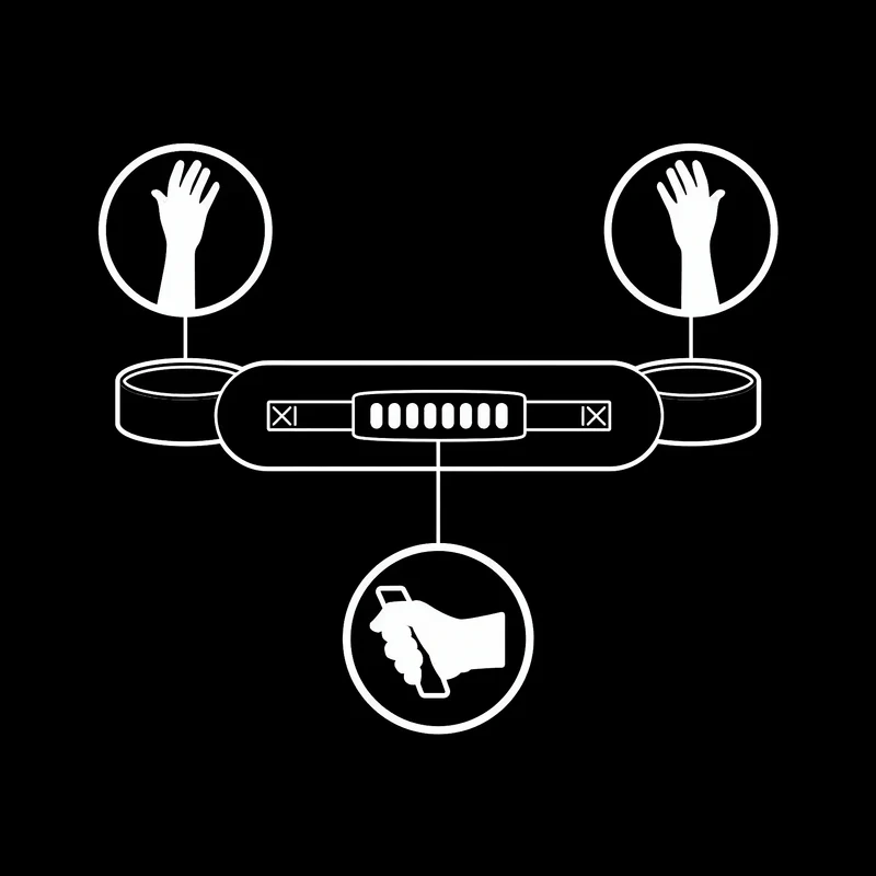 FETISH SUBMISSIVE – Handschellen aus veganem Leder mit Neopren-Futter & Griff