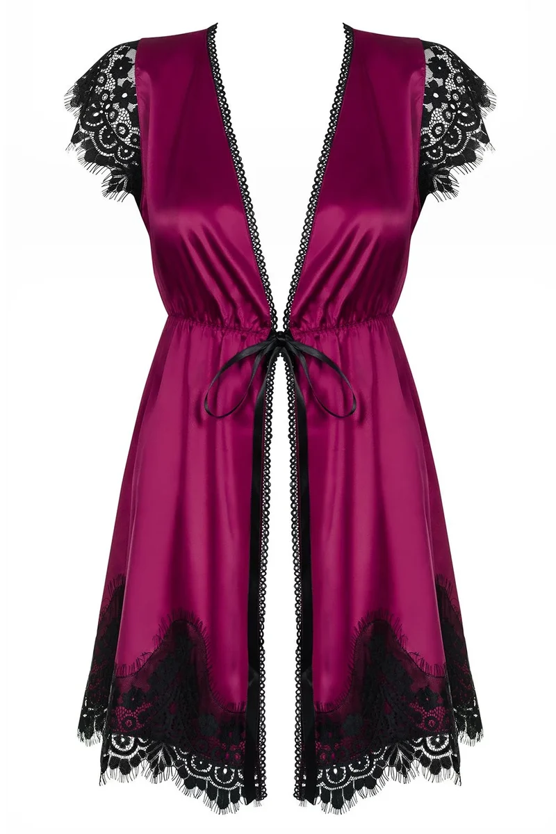 861-PEI-5 Peignoir magenta