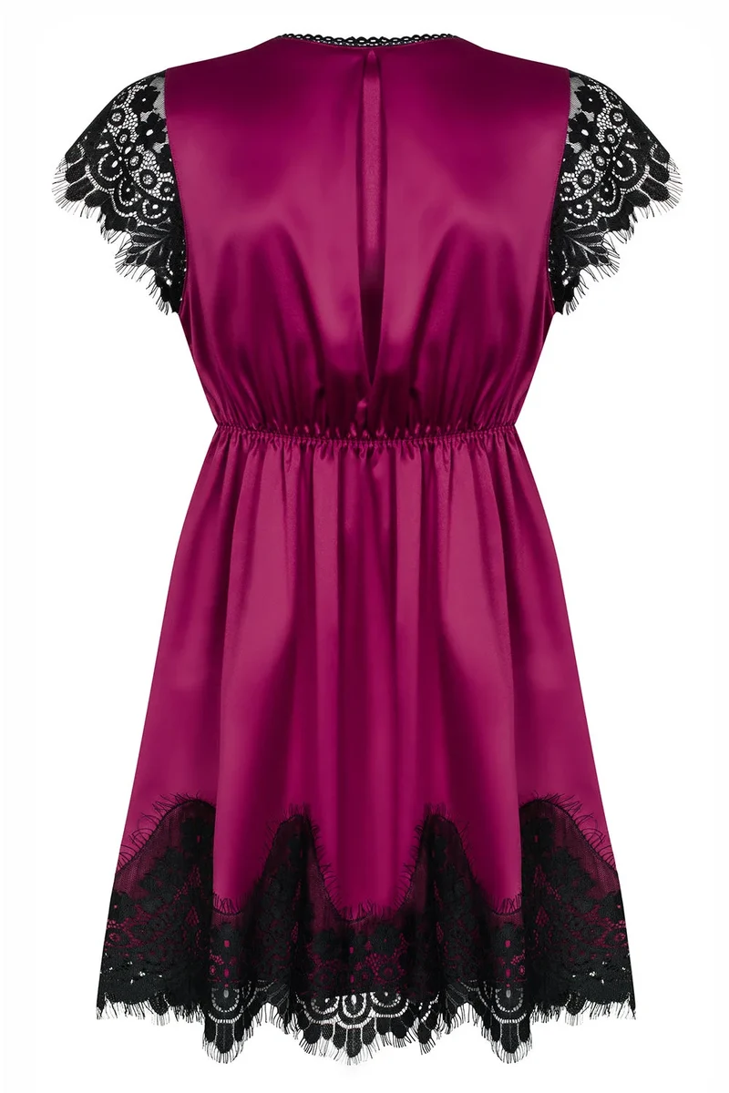 861-PEI-5 Peignoir magenta