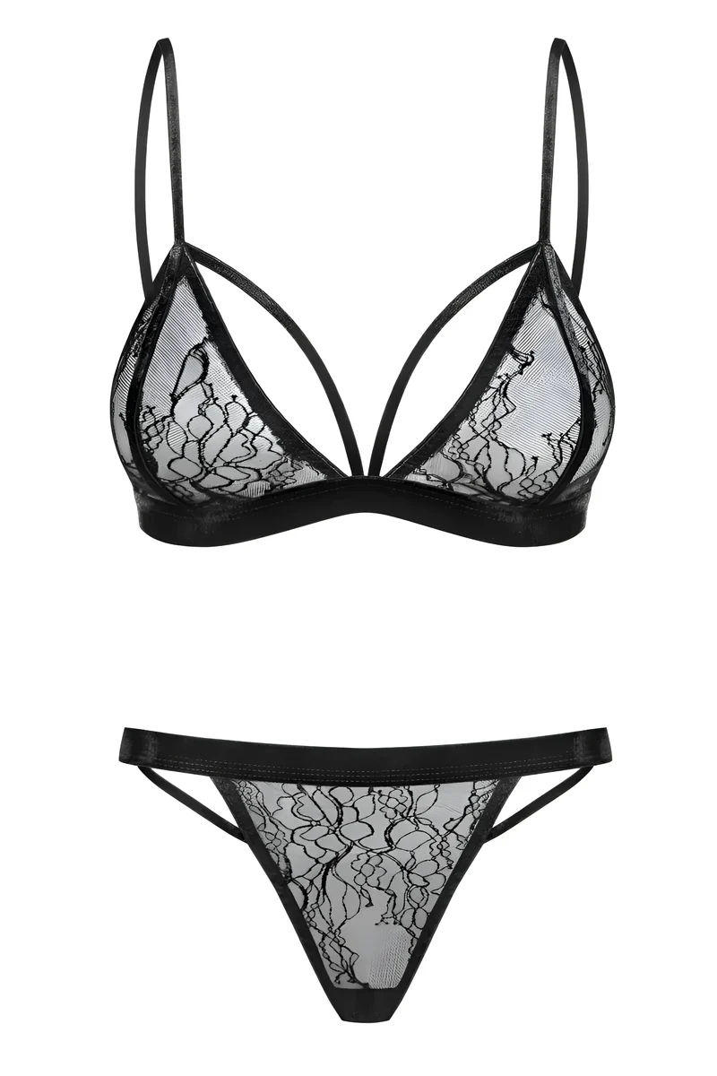 060718 Set aus Bralette Spitze und String
