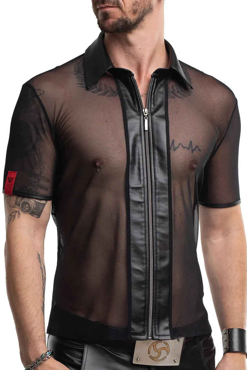 Regnes Fetish Planet - RMUgo001 Polo: Stehkragen - Körperbetont