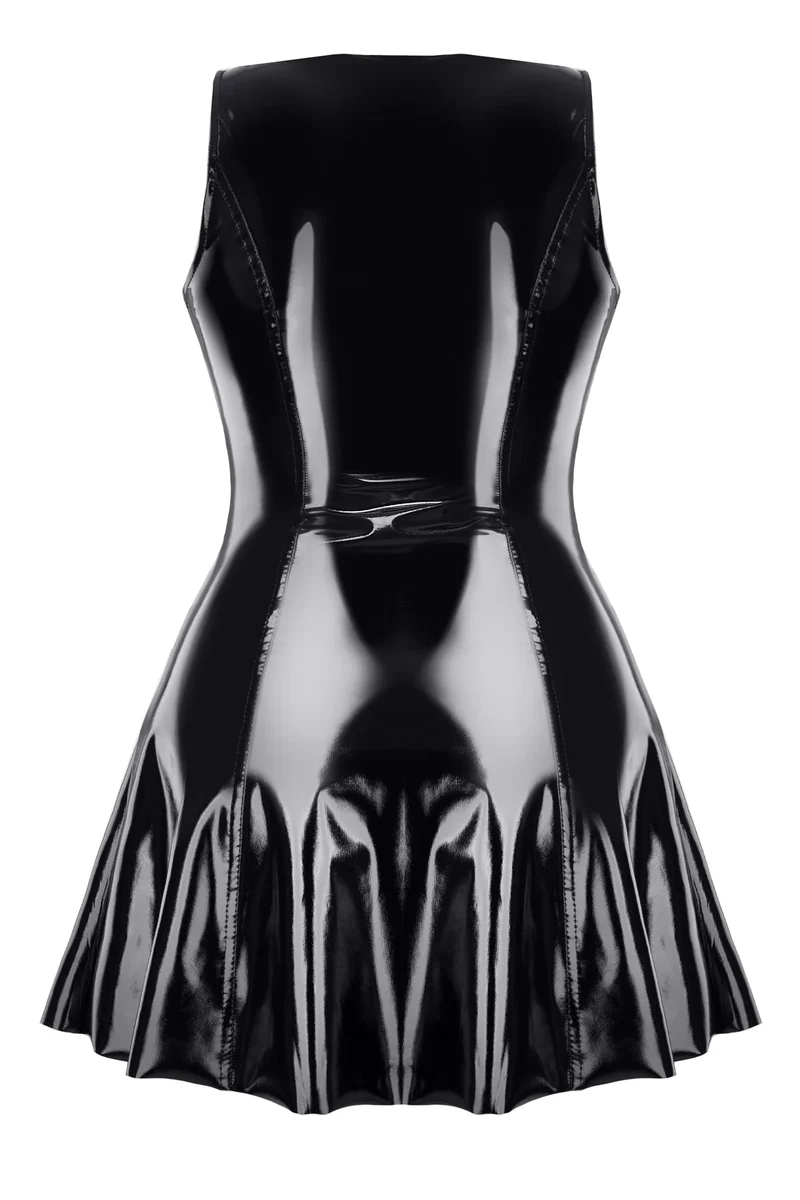 Demoniq- Schwarzes Lackkleid Perlita - Stilvoller Auftritt