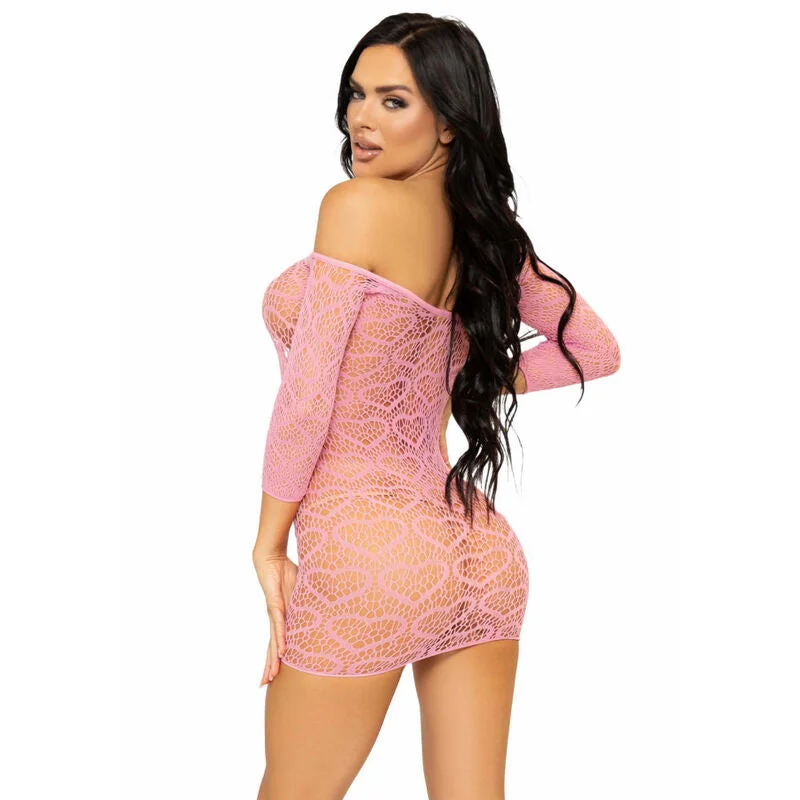 LEG AVENUE - HEART NET MINIKLEID EINE GRÖSSE