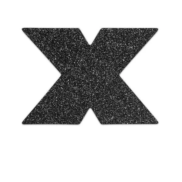 BIJOUX - INDISCRETS FLASH CROSS SCHWARZE NIPPELCOVER