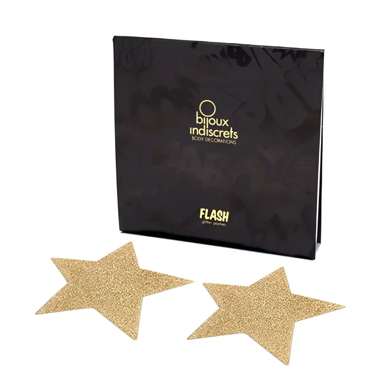 BIJOUX - INDISCRETS FLASH GOLDEN STAR NIPPELCOVER