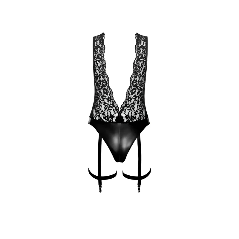 F297 Deep-V-Body mit Strumpfhalter