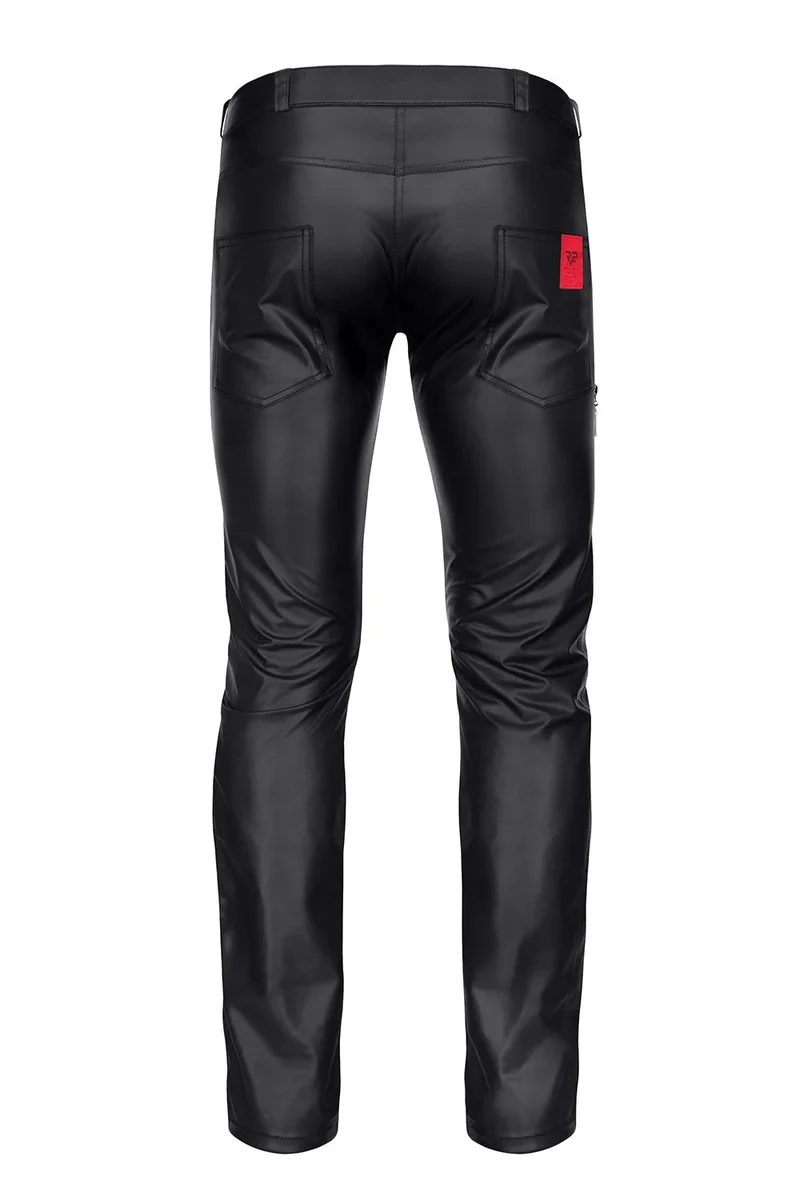 RMAmedeo Schwarz: Stylische Herrenhose mit Wetlook