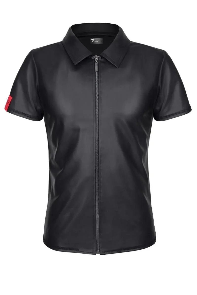 RFP Wetlook Polo: Stilvoll & Schlank in Schwarz