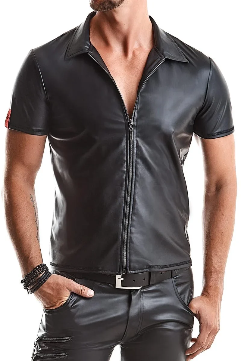 RFP Wetlook Polo: Stilvoll & Schlank in Schwarz
