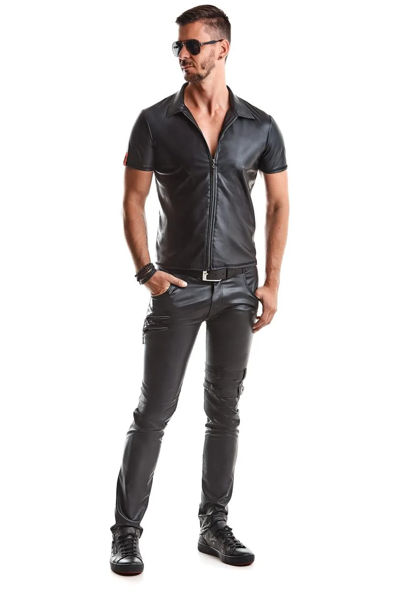 RFP Wetlook Polo: Stilvoll & Schlank in Schwarz