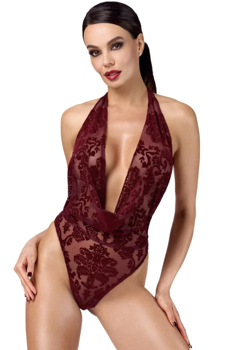 F386 Body Kink Royal mit Wasserfallausschnitt